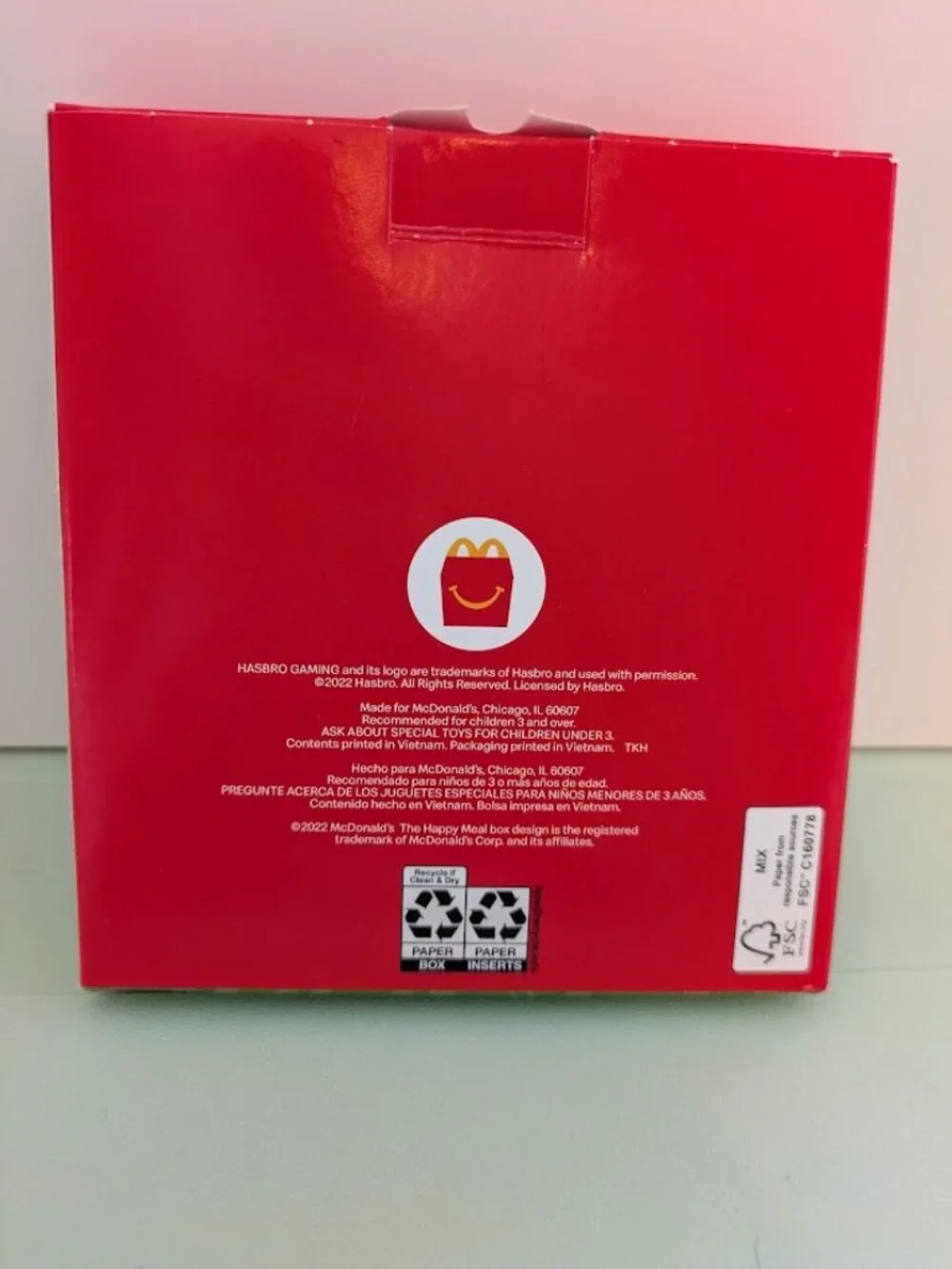 Hasbro Mini Game McDonalds Happy Meal Toy 2022 & Crocs Keychain 2024